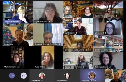 K21 beszámolónap és online karácsonyi ünnepség. Ms Teams gyűlés screenshot