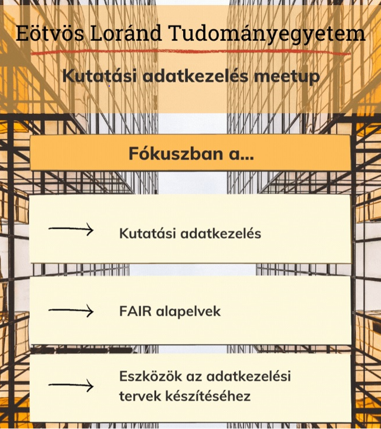 Kutatási adatkezelés workshop az ELTE-n